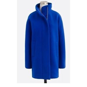 J.crew Cacoon Coat Royal Blue